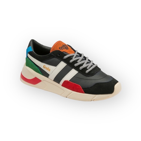 Gola Shoes - Gola aso Free People ψ Eclipse Trident Comfort Trainers Suede Sneakers ψ Black